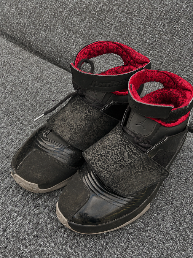Before cleaning Air Jordan 20